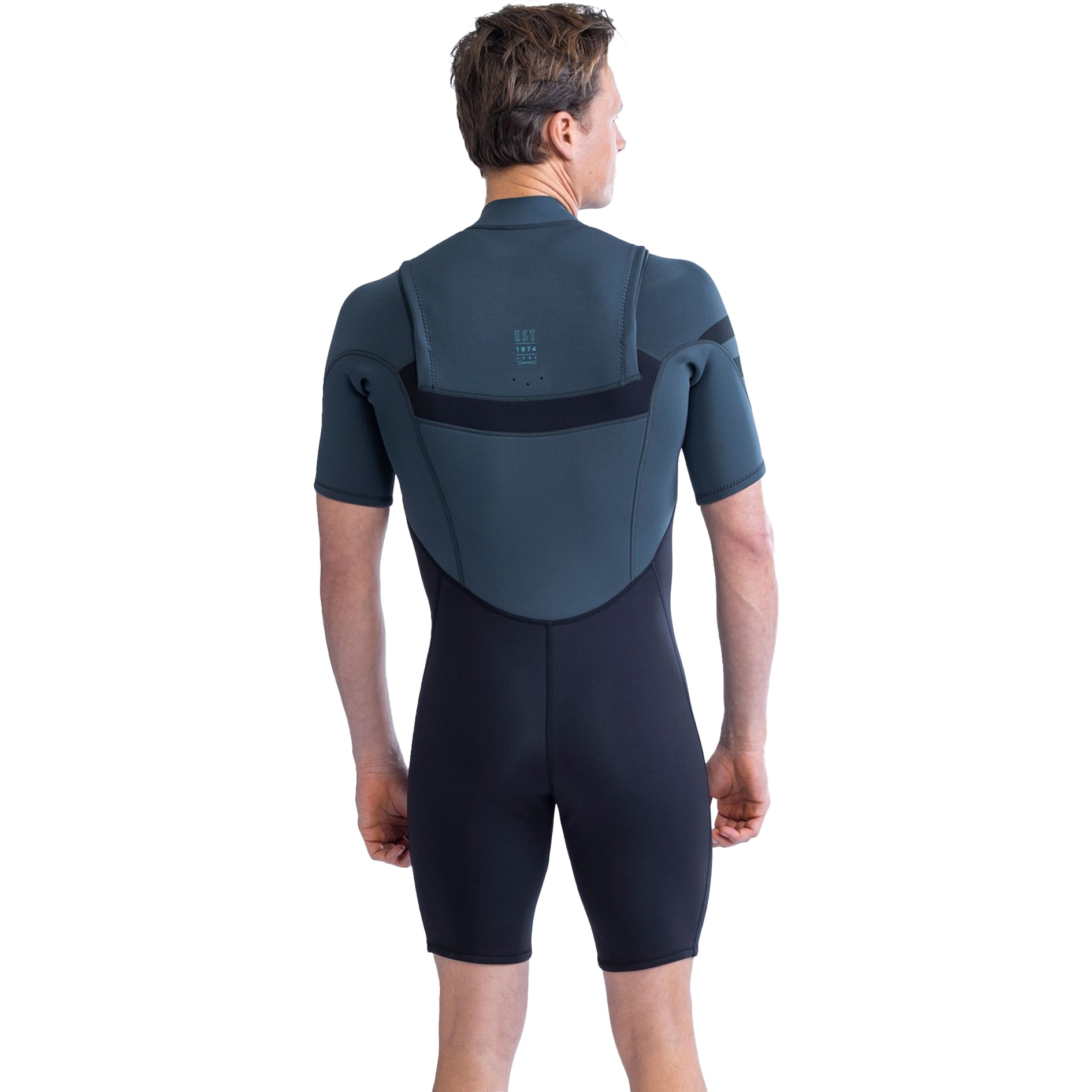 2026 Jobe Perth Heren 3/2mm Borst Ritssluiting Shorty Wetsuit 303620003 - Grey